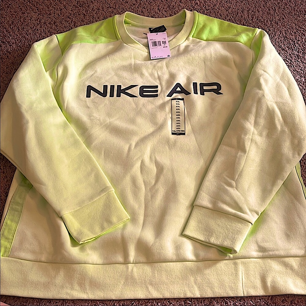 🛑SOLD🛑 missed out! Nike Air sweatshirt fluorescent/neon green/yellow